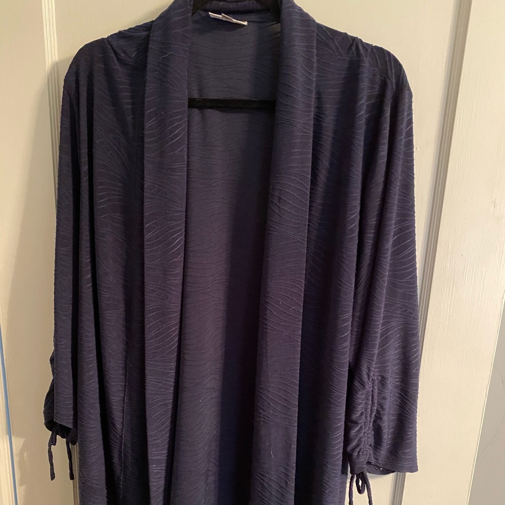 Navy Blue Cardigan with 3/4 length sleeves